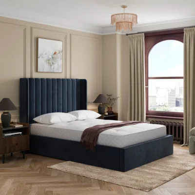 Dunelm Skylar Velvet Ottoman Bed