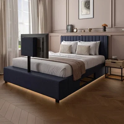 Dunelm XR Living Maisie LED TV Ottoman Bed Frame