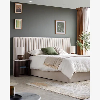 Danetti Amalfi Luxe Champagne Velvet Super King Size Ottoman Storage Bed
