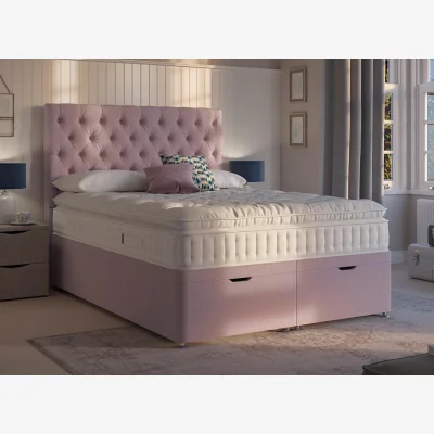 Dreams Flaxby Ottoman Divan Bed Base - 6'0 Super King - Purple
