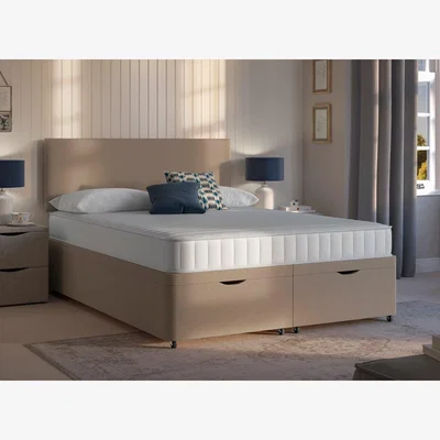 Dreams Dreams Workshop Ottoman Divan Bed Base - 4'6 Double - Beige