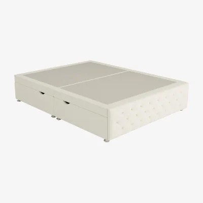 Dreams Messina Upholstered Ottoman Divan Base - 4'6 Double - Cream