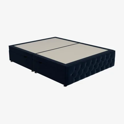 Dreams Messina Upholstered Ottoman Divan Base - 4'0 Small Double - Blue