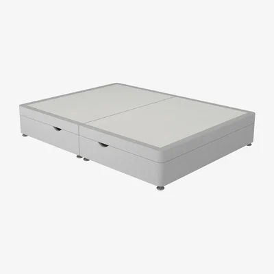 Dreams Sleepeezee Contemporary Ottoman Divan Bed Base - 4'6 Double - Silver