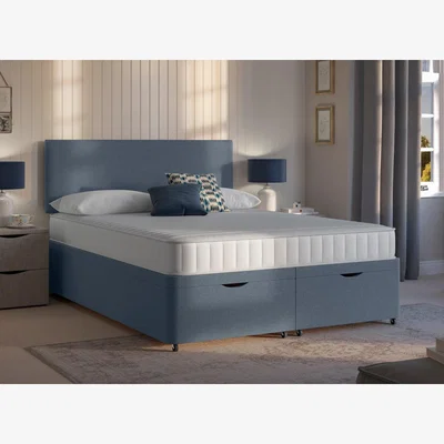 Dreams Dreams Workshop Ottoman Divan Bed Base - 6'0 Super King - Blue