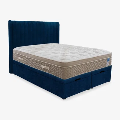 Furniture Village Sleep Story - PlushTech End Lift Ottoman Divan Set - Small Double