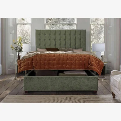 Furniture Village Carrie 160cm Headboard Electric Ottoman Bed Frame - King Size