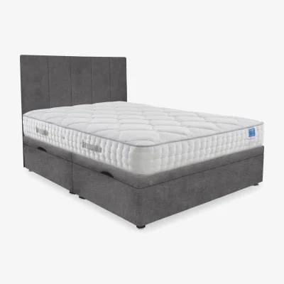 Furniture Village Sleep Story - Memory Luxe Side Lift Ottoman Divan Set - King Size - Lace Domino
