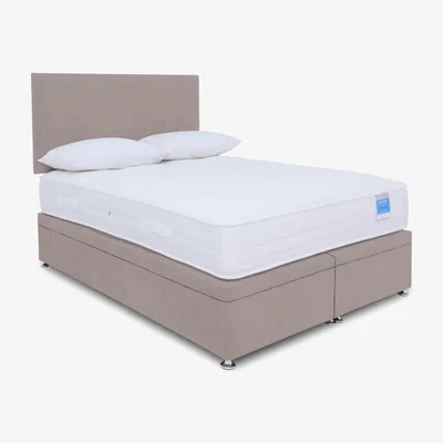 Furniture Village Ergosense Electric End Ottoman Divan Set - Double - Plush Lilac