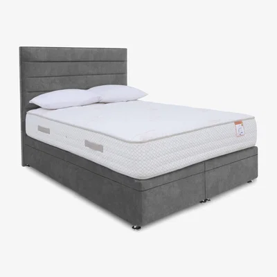 Furniture Village Sleep Story 2000 Electric End Ottoman Divan Set - Small Double - Lace Domino