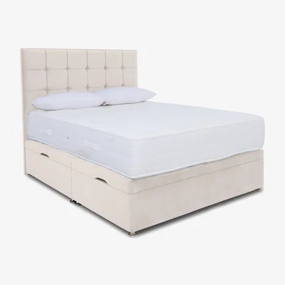 Furniture Village Sleep Story - Ortho 2000 Manual Side Ottoman Divan Set - Super King