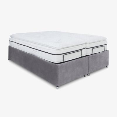 Furniture Village E-Motion Dual Adjustable Ottoman Divan Base - King Size - Aston Steel