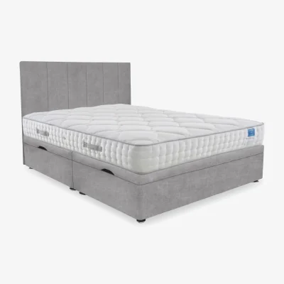 Furniture Village Sleep Story - Memory Luxe Side Lift Ottoman Divan Set - Super King - Lace Dolphin