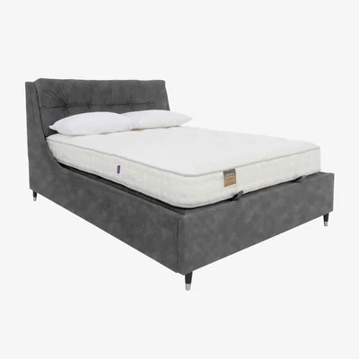 Furniture Village Javier Ottoman Bed Frame - Super King - Dapple Mink