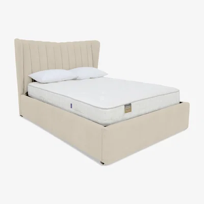 Furniture Village Highgrove - Bourne Ottoman Bed Frame - Double - Sandstone Pearl