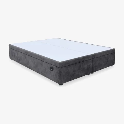 Furniture Village Artisan Premium Electric End Lift Ottoman Divan Base - Double - Daytona Coal