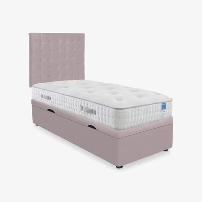 Furniture Village Sleep Story - Ergo Deluxe Side Lift Ottoman Divan Set - Single - Plush Lilac