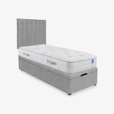 Furniture Village Sleep Story - Ergo Deluxe End Lift Ottoman Divan Set - Single - Lace Dolphin