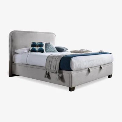 Furniture Village Nessie End Lift Ottoman Bed Frame - Double - Maskat Clay