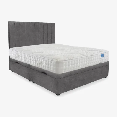 Furniture Village Sleep Story - Luxury Firm Side Lift Ottoman Divan Set - King Size - Lace Domino