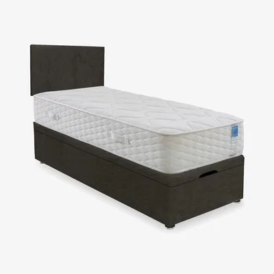 Furniture Village Sleep Story - Memory Plus End Lift Ottoman Divan Set - Small Single
