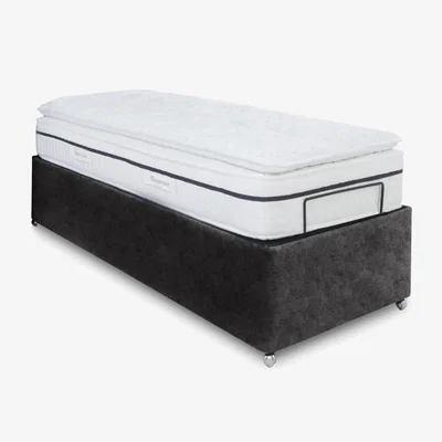 Furniture Village E-Motion Adjustable Ottoman Divan Base - Single - Daytona Coal