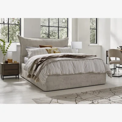 Furniture Village Celestial Ottoman Bed Frame - King Size - Allora Stone