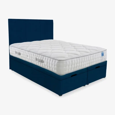 Furniture Village Sleep Story - Memory Luxe End Lift Ottoman Divan Set - Small Double - Plush Pacific