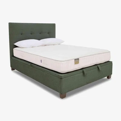 Furniture Village Hadley Ottoman Bed Frame - Super King - Winter Moss