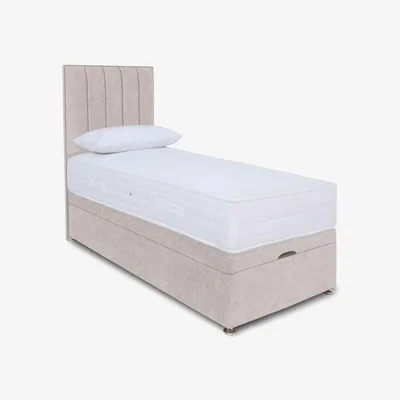 Furniture Village Sleep Story - Memory Pocket Manual End Ottoman Divan Set - Small Single