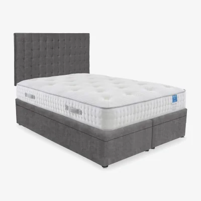 Furniture Village Sleep Story - Ergo Deluxe Electric End Lift Ottoman Divan Set - Double - Lace Domino