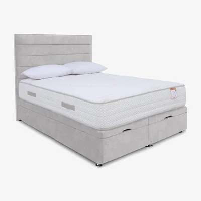 Furniture Village Sleep Story 2000 Manual End Ottoman Divan Set - Double - Lace Dolphin