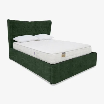 Furniture Village Highgrove - Bauer Ottoman Bed Frame - Super King - Tourmaline Green