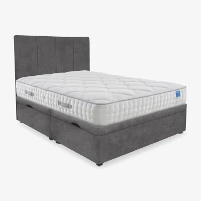 Furniture Village Sleep Story - Memory Luxe Side Lift Ottoman Divan Set - Double - Lace Domino