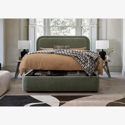 Furniture Village Laurent Manual End Ottoman Bed Frame - Double
