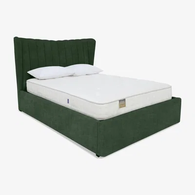 Furniture Village Highgrove - Bourne Ottoman Bed Frame - Double - Tormaline Green