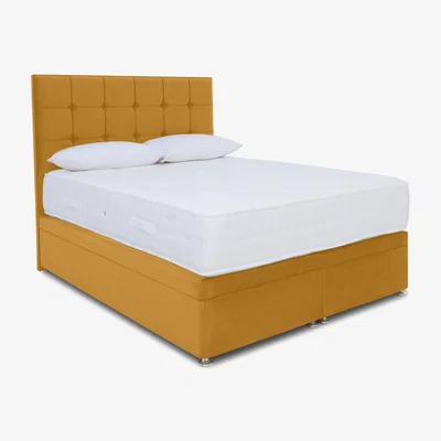 Furniture Village Sleep Story - Ortho 2000 Electric End Ottoman Divan Set - Small Double - Plush Corn