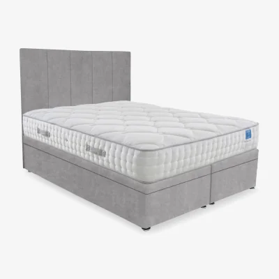 Furniture Village Sleep Story - Memory Luxe Electric End Lift Ottoman Divan Set - Double - Lace Dolphin