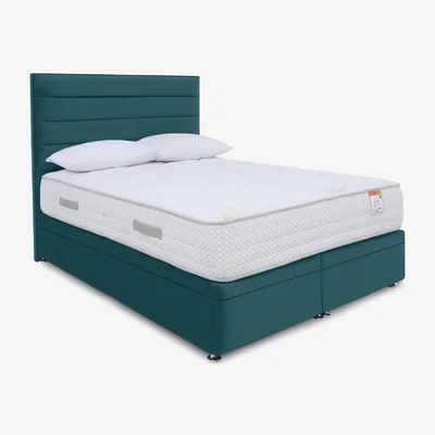 Furniture Village Sleep Story 2000 Electric End Ottoman Divan Set - King Size - Plush Atlantic