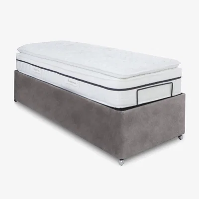 Furniture Village E-Motion Adjustable Ottoman Divan Base - Single - Dapple Sterling