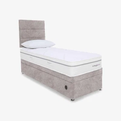 Furniture Village Sleepeezee - Memory Sense Ortho Power Ottoman Divan Set - Single - Daytona Stone