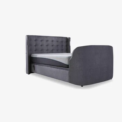 Furniture Village Sonic Smart Electric End Lift Ottoman TV Bed Frame with Dolby Atmos - Double