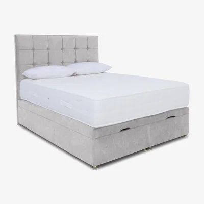 Furniture Village Sleep Story - Ortho 2000 Manual End Ottoman Divan Set - Small Double - Lace Dolphin