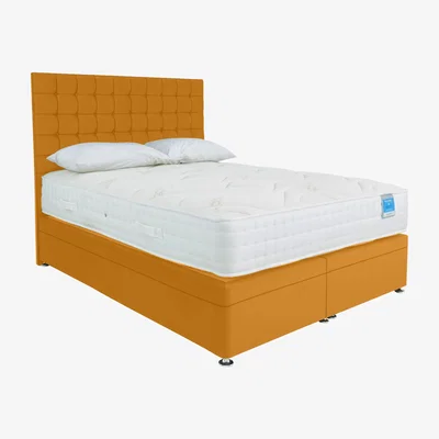 Furniture Village Sleep Story - Deluxe Firm Power Ottoman Divan Set - Small Single - Plush Corn