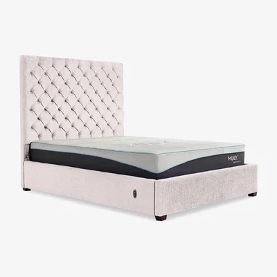 Furniture Village Charlotte 160cm Headboard Electric Ottoman Bed Frame - Double