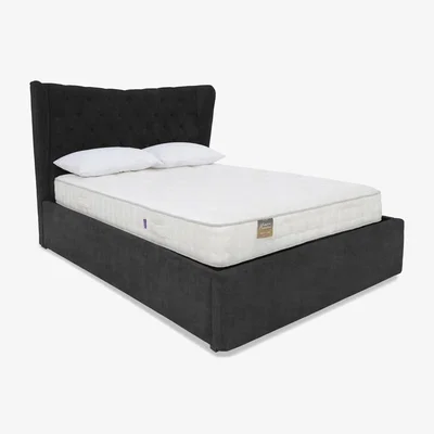 Furniture Village Highgrove - Bauer Electric Ottoman Bed Frame - Double - Smokey Quartz