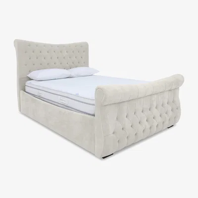 Furniture Village Sleep Story - Lance Right Hand Side Opening Ottoman Bed Frame - Double - Aston Linen