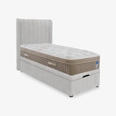 Furniture Village Sleep Story - PlushTech End Lift Ottoman Divan Set - Small Single