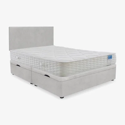 Furniture Village Sleep Story - Memory Plus Side Lift Ottoman Divan Set - Super King