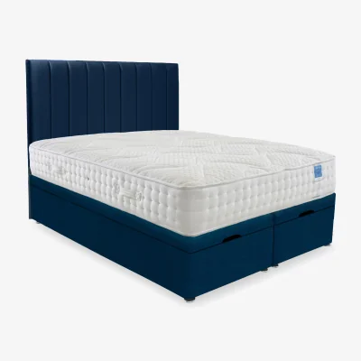 Furniture Village Sleep Story - Luxury Firm End Lift Ottoman Divan Set - Double - Plush Pacific